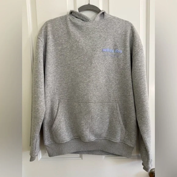 Gray White Fox Era 8 Hoodie Womens SM - Picture 3 of 4